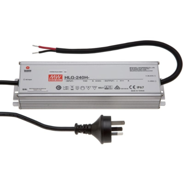 MEAN WELL HLG-240H-12 12V 200W IP67 Constant Voltage LED Driver