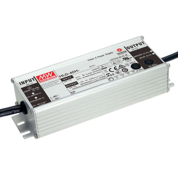 MEAN WELL HLG-40H-15AB 15W 40W IP65 1-10V Dimmable Constant Voltage LED Driver
