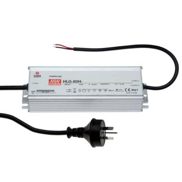 MEAN WELL HLG-80H-12 12V 60W IP67 Constant Voltage LED Driver