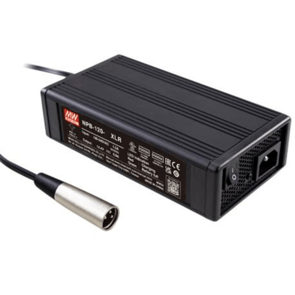 MEAN WELL NPB-120-24XLR Battery Charger for 24V Lithium-Ion Batteries