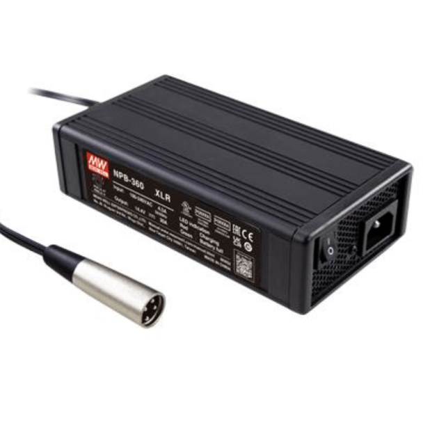 MEAN WELL NPB-360-24XLR Battery Charger for 24V Lithium-Ion Batteries