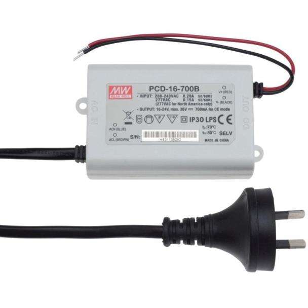 MEAN WELL PCD-16-350B AC Dimmable Constant Current LED Driver