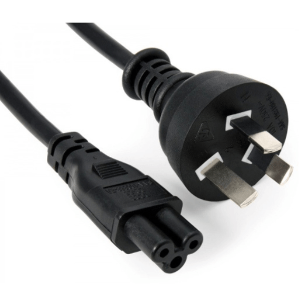 3 Pin AU AC Plug to IEC-C5 (Cloverleaf) Power cord 1.8mtrs (Cloverleaf)