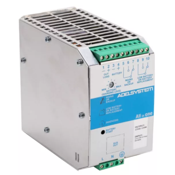 AdelSystem CBI243A 24V / 3A Temperature Compensated DIN Rail DC UPS