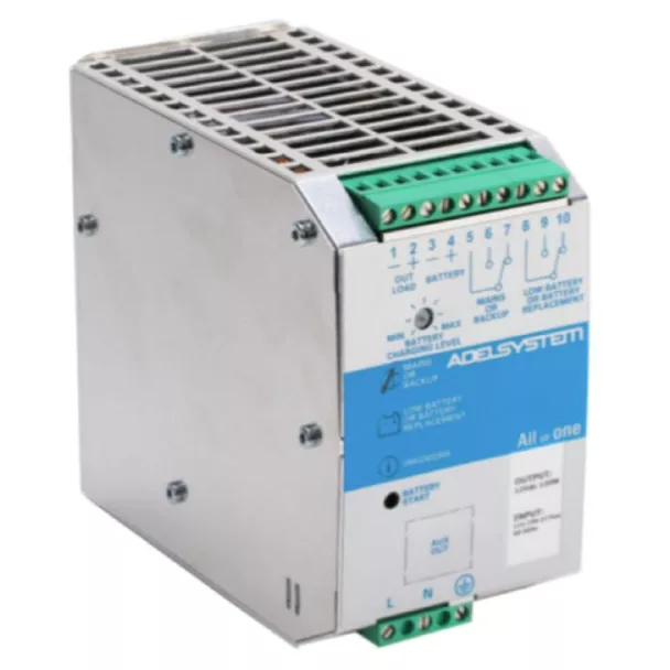 AdelSystem CBI245A CBI243A 24V / 5A Temperature Compensated DIN Rail DC UPS