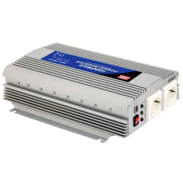 MEAN WELL A301-1K0-F5 12VDC to 230VAC 1000W Modified Sine Wave Inverter