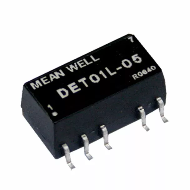 MEAN WELL DET01L-05 5V to 5V 1W dual output PCB mount DC to DC converter