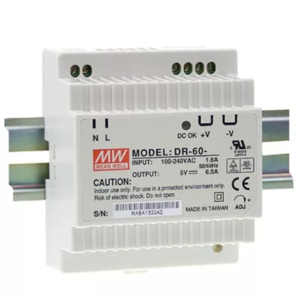 MEAN WELL DR-60-15 15V DIN Rail Power Supply