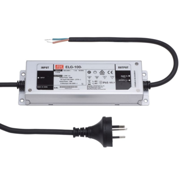 MEAN WELL ELG-100-24-AUP 24V 90W IP67 Constant Voltage LED Driver