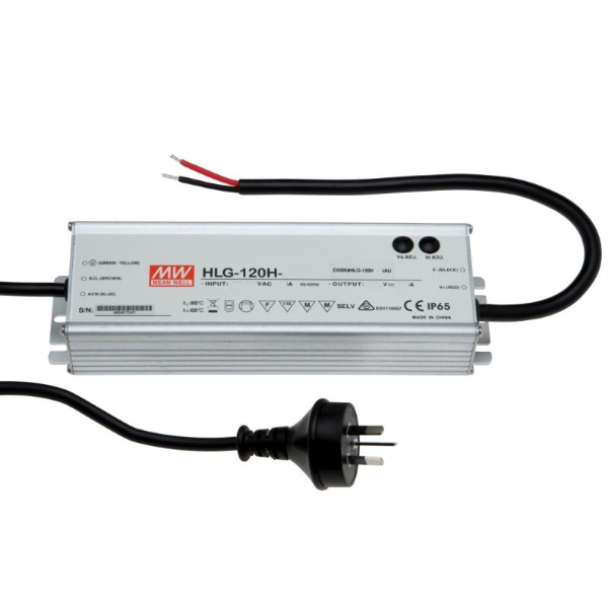 MEAN WELL HLG-120H-12 12V 120W IP67 Constant Voltage LED Driver