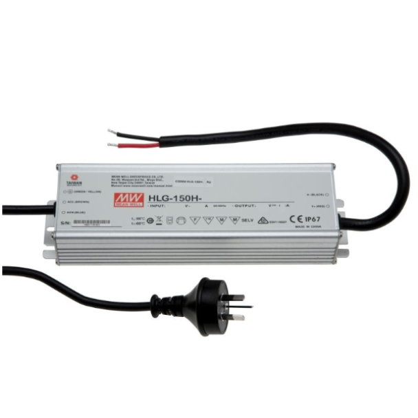 MEAN WELL HLG-150H-12 12V 150W IP67 Constant Voltage LED Driver