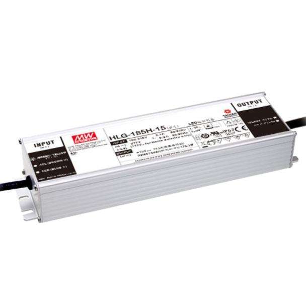 MEAN WELL HLG-185H-24AB 24V 185W IP65 1-10V Dimmable LED Driver