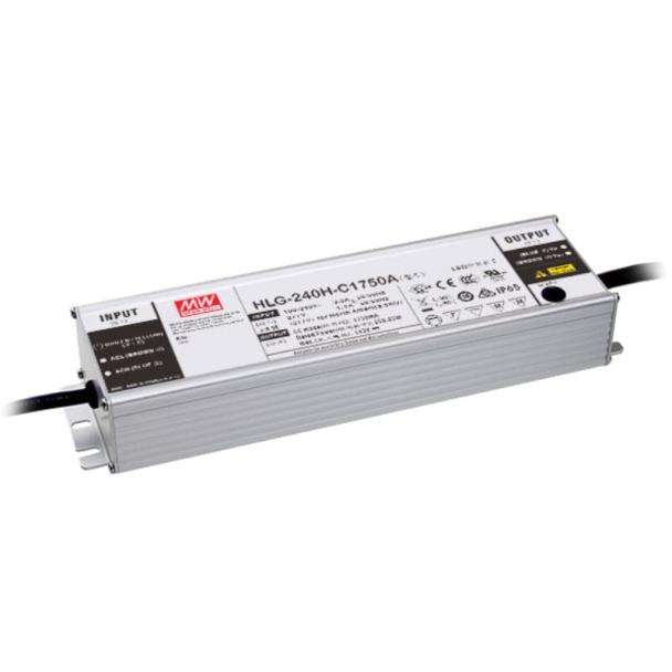 MEAN WELL HLG-240H-C2100B IP67 1-10V Dimmable Constant Current LED Driver
