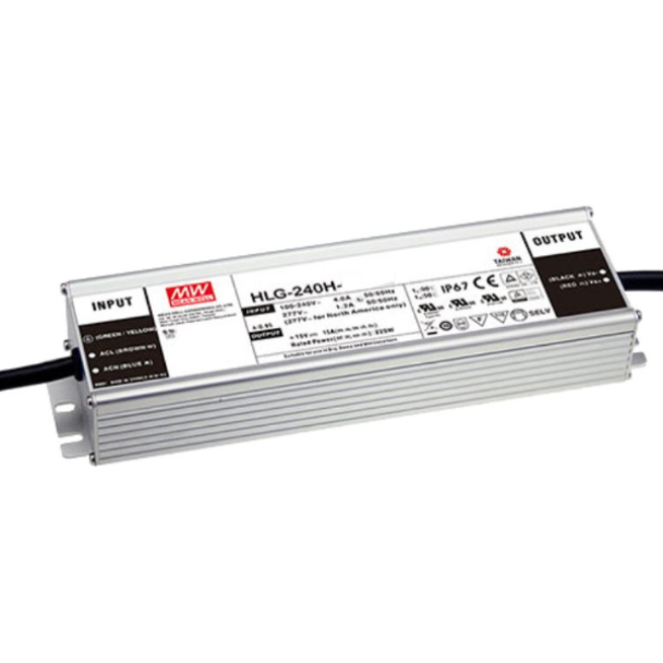 MEAN WELL HLG-240H-54AB 54 240W IP65 1-10V Dimmable LED Driver