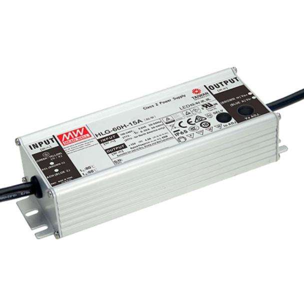 MEAN WELL HLG-60H-15AB IP65 15V 60W 1-10V Dimmable Constant Voltage LED Driver
