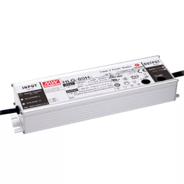 MEAN WELL HLG-80H-12A 12V 60W IP65 Adjustable LED Driver
