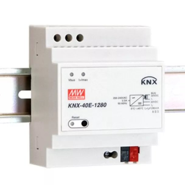 MEAN WELL KNX-40E-1280 KNX DIN Rail Power Supply
