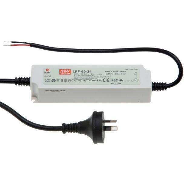 MEAN WELL LPF-60-12-AUP 12V 60W IP67 Constant Voltage LED Driver