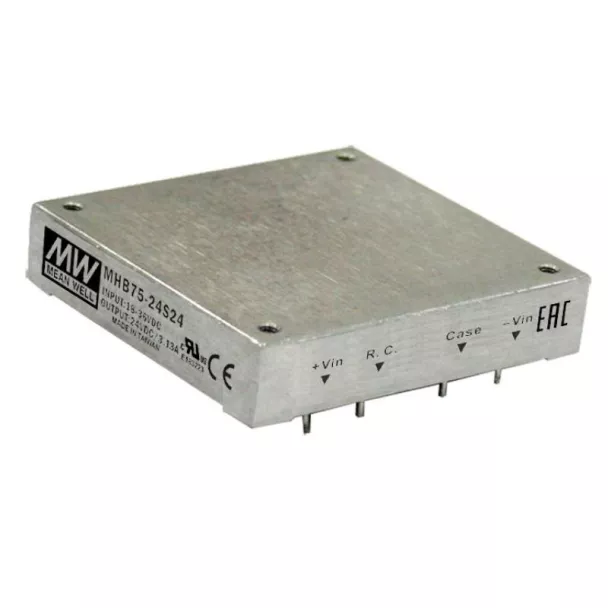 MEAN WELL MHB75-12S05 12V to 5V 75W Half Brick DC to DC Converter