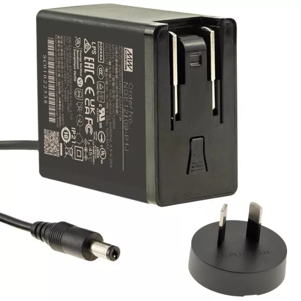MEAN WELL NGE12I12-P1J 12V 2.7A wall mount power adapter