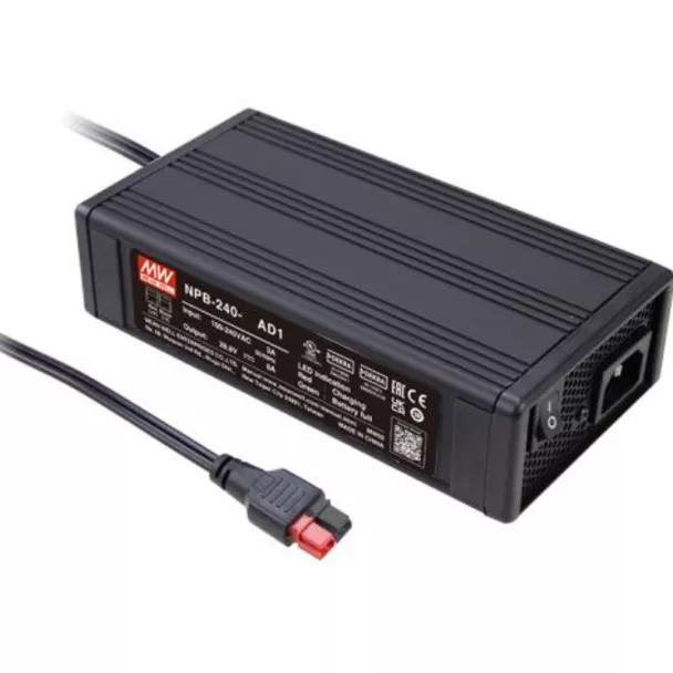 MEAN WELL NPB-240-12AD1 Battery Charger for 12V Lithium-Ion Batteries