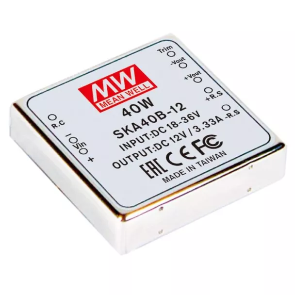 MEAN WELL SKA40A-05 12V to 5V 35W PCB Mount DC to DC Converter