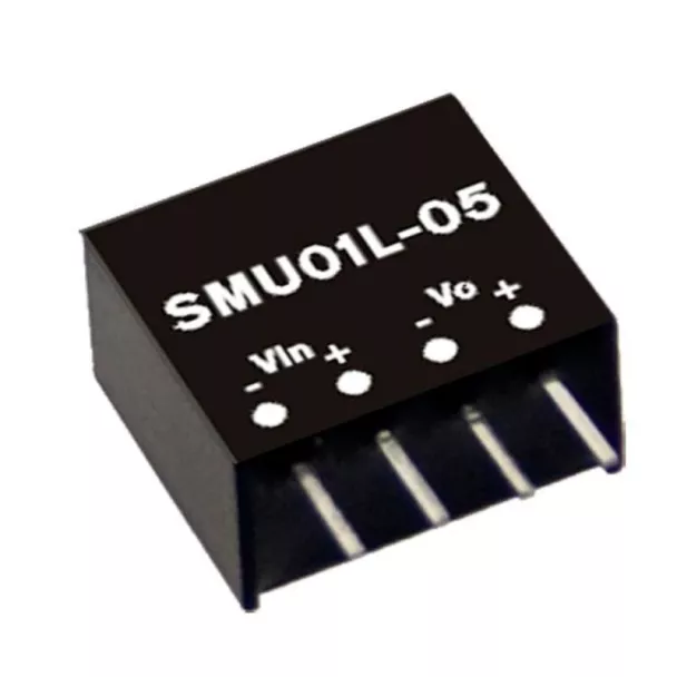 MEAN WELL SMU01L-09 5V to 9V 1W PCB mount DC to DC converter
