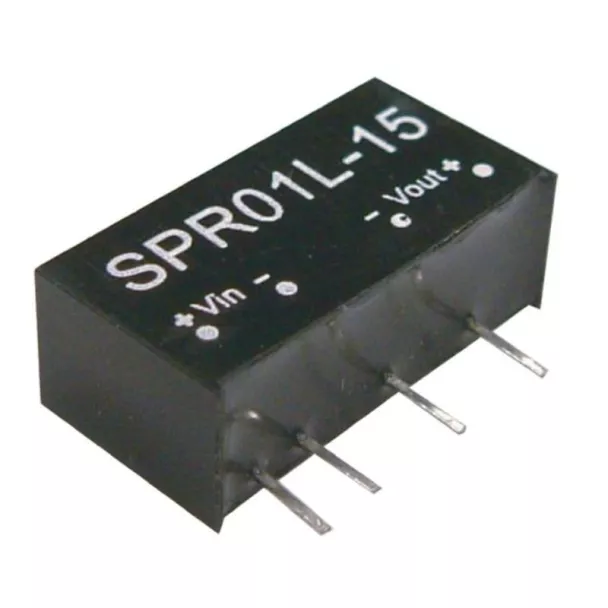 MEAN WELL SPR01L-09 5V to 9V 1W PCB mount DC to DC converter
