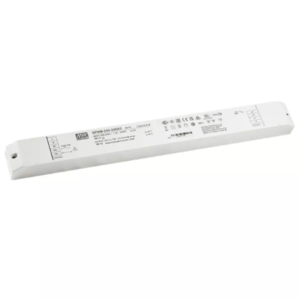 MEAN WELL SPWM-240-24DA2 24V 240W 10A DALI-2 DT6 Dimmable Indoor LED Driver