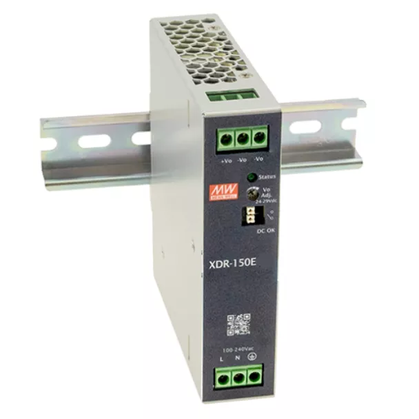 MEAN WELL XDR-150E-12 120W 12V 10A Low-Cost Ultra Slim DIN Rail Power Supply