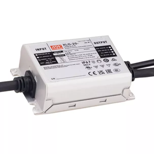 MEAN WELL XLG-20-M LED Driver CC 21W 500mA 25.2~42V Non Dimmable IP67