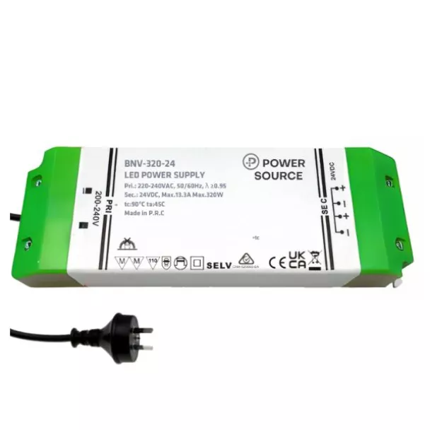 POWER SOURCE BNV-320-24-AUP LED Driver Constant Voltage 24V 320W Non-Dimmable IP20