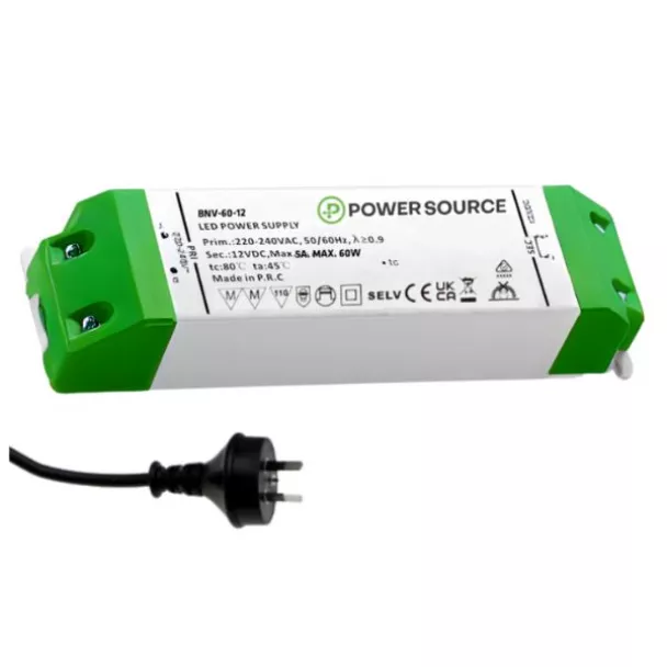 POWER SOURCE BNV-60-24-AUP LED Driver CV 24V 60W Non-Dimmable IP20