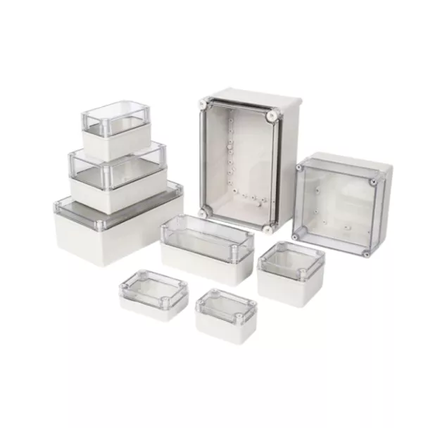 POWER SOURCE PBOX-080806-CL Plastic ABS Enclosure with Clear lid PC 80x80x60mm IP66