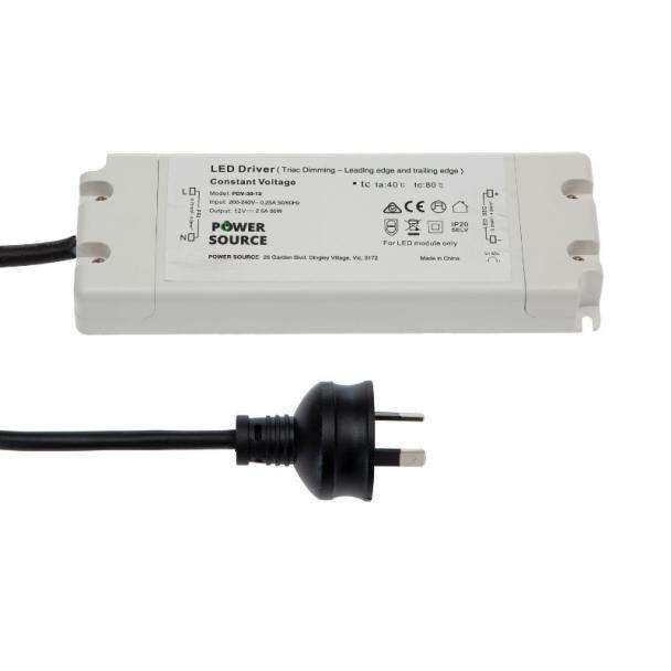 Power Source PDV-30-12 AC Dimmable LED Driver 12V 30W AC Dimmable LED Driver