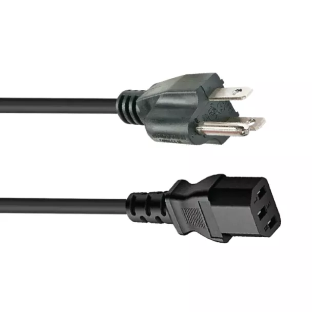 AC 3 Pin USA Plug to IEC-C13 (Kettle plug) Power Cord 0.5meters
