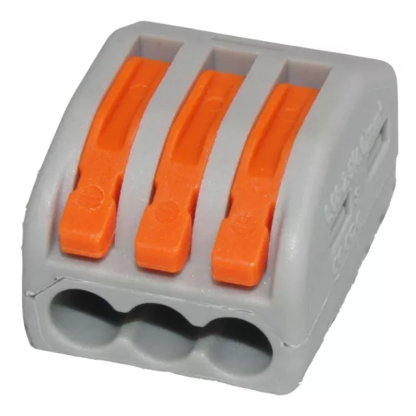 3 Way 32A Parallel Spring Terminal Connector