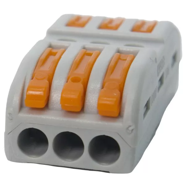 3 Way 32A Inline Spring Terminal Connector