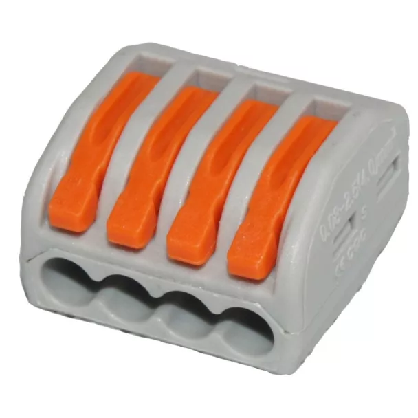 4 Way 32A Parallel Spring Terminal Connector
