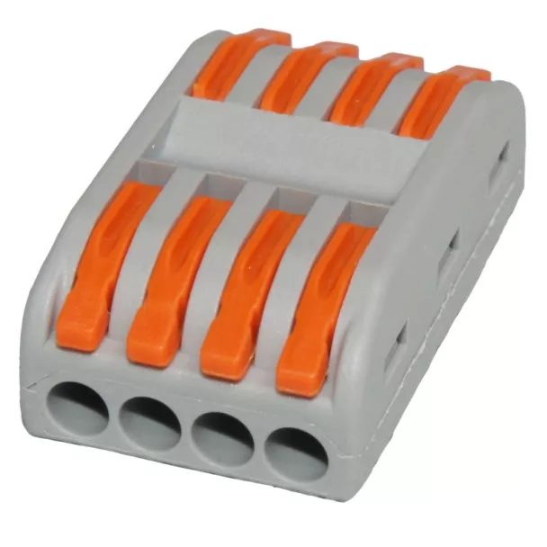 4 Way 32A Inline Spring Terminal Connector