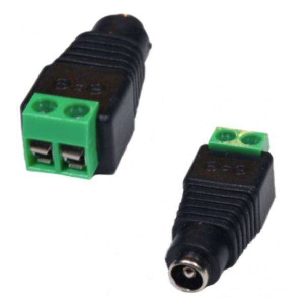 DC Adapter Plug 5.5mmOD / 2.5mmID Plug to Screw Terminals