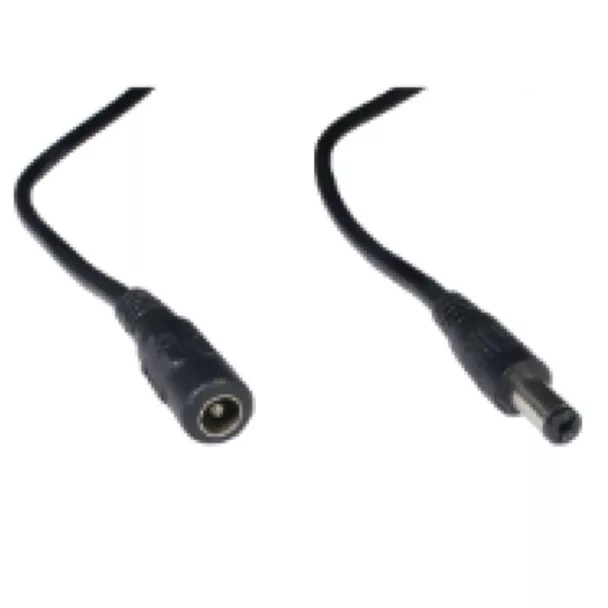 DC Power Lead Adapter 5.5mmOD / 2.5mmID Socket to 5.5mmOD / 2.5mmID Plug 20AWG 1.5m