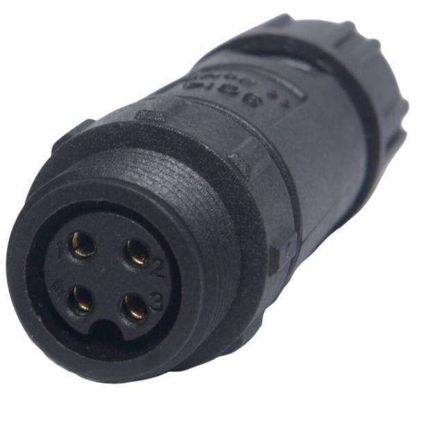 IP68 4 Way Female Inline Connector 240VAC 10A for 4-7mm OD Cables