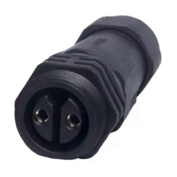 IP68 2 Way Female Inline Connector 240VAC 15A for 6-11.5mm OD Cables