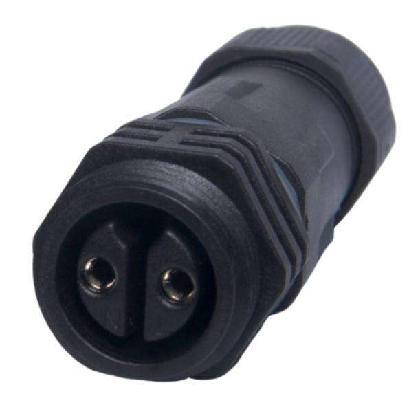 IP68 2 Way Female Inline Connector 240VAC 15A for 6-11.5mm OD Cables