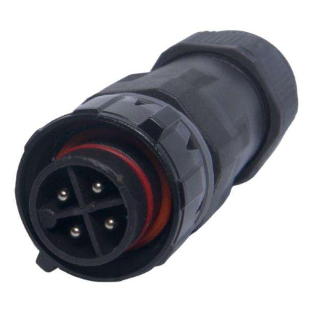 Power Source WC19-C-4M-SC1 Connector 4 Way Male 240VAC 15A 6-11.5mm OD Screw Terminal IP68