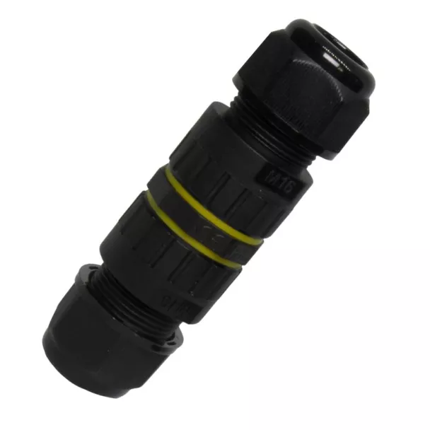 IP68 Inline Cable Joiner 2 way M16 240VAC 17.5A for 3.5mm-7mm OD Cable
