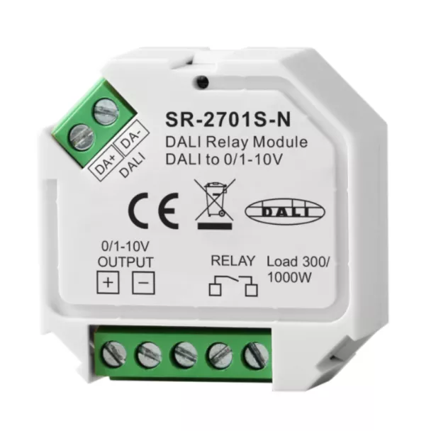 SUNRICHER SR-2701S-N DALI Relay module 0/1-10V 230VAC 300W Puck