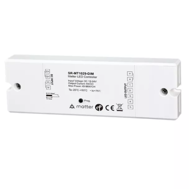 Sunricher SR-MT1029-DIM Matter over Thread 12–24V DC LED Dimmer Controller
