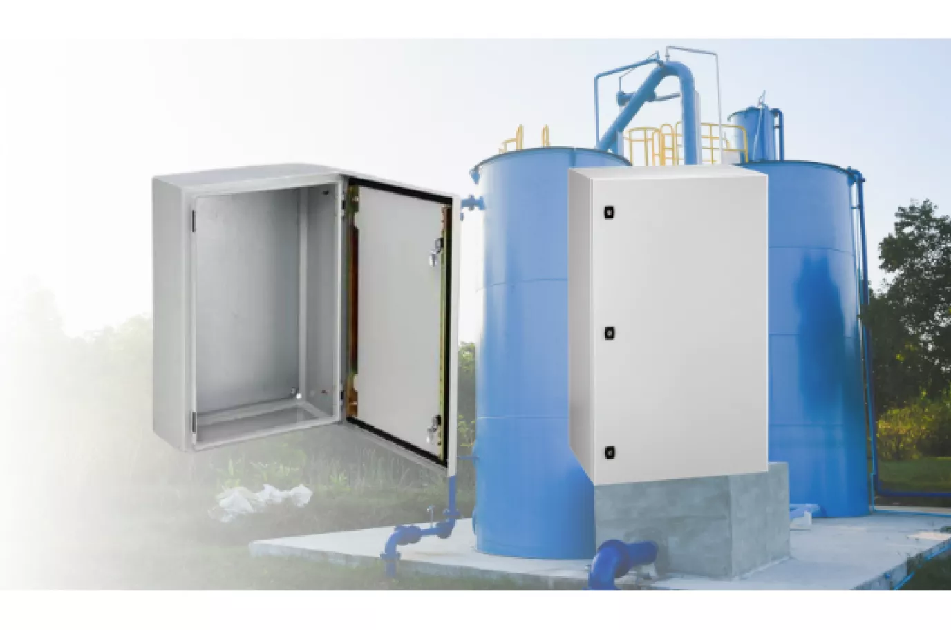 Powder Coated Steel Enclosures Outdoors